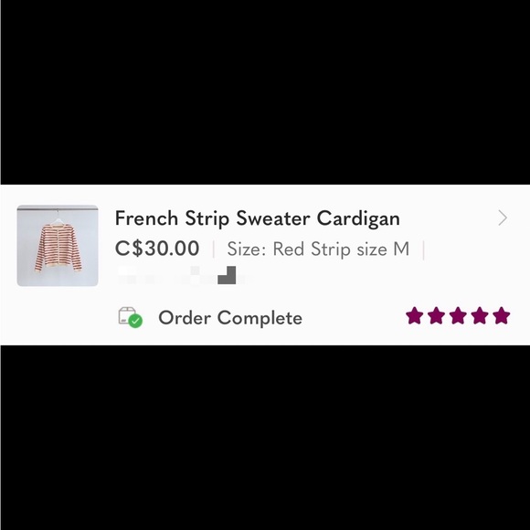 Last one!!! French Strip Sweater Cardigan - Picture 2 of 9